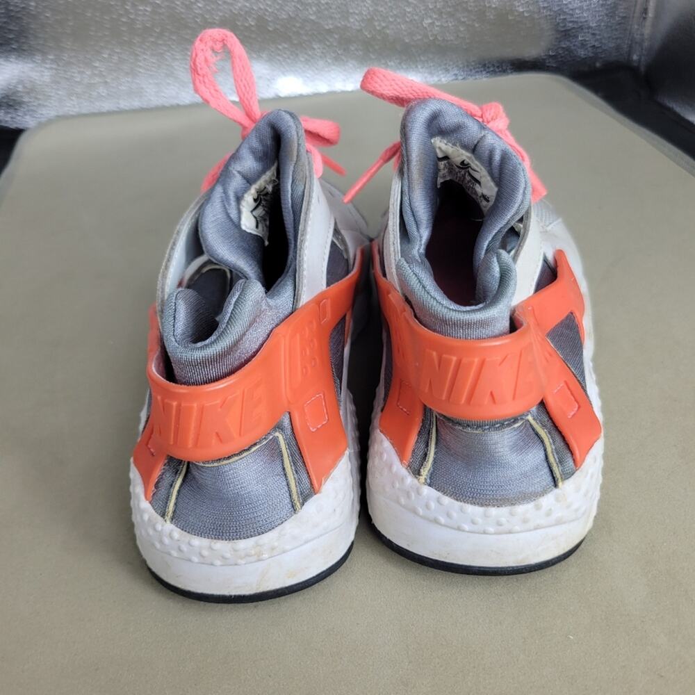 Nike Air Huarache Shoes Girl Size 3 Grey Run Pure Platinum Lava Sneaker Athletic - Picture 4 of 14